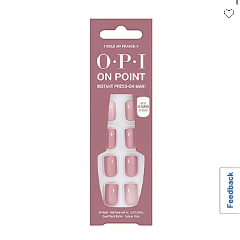 OPI On Point Press-On Nails in Tickle Me France-y